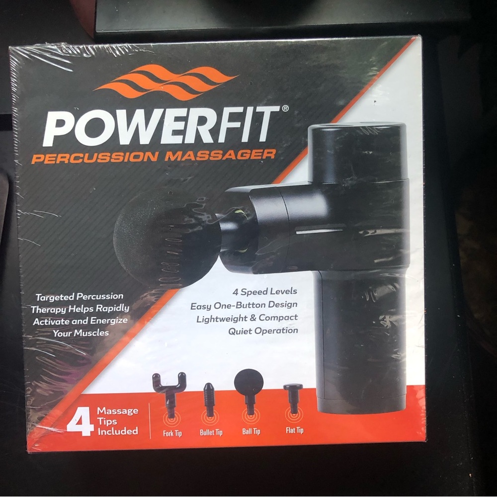 🔵 BOGO. PowerFit Handheld Percussion/ Trigger Point Massager